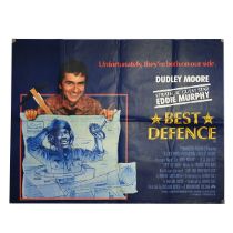 Retro 1980s Cinema Quad Posters on paper: Harlem Nights c1989, The Naked Gun c1988, Best Defence ...