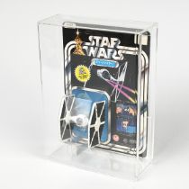 Vintage Star Wars - Japanese Sealed Carded Tie Fighter c1977 in Acrylic box.