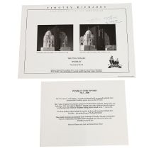 Timothy Richards - Wembley Twin Towers - pair of architectural sculpture book ends in plaster wit...