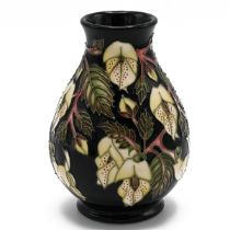 Moorcroft "Mountain Gold" vase by Sian Leeper, 2003. Shape/Size: 7/5. Height 13.5cm, Diameter 9.5cm.
