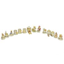 A large collection of Disney Lennox Winnie the Pooh ceramics to include cookies jars, Christmas m...