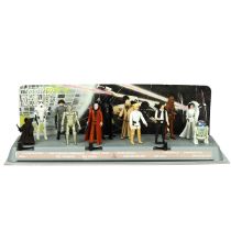 Vintage 1978 Kenner Star Wars mail-away First 12 Figure Stand with figures and back card. Each re...