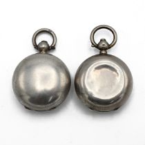 An Edwardian silver sovereign case, Chester 1903, E J Trevitt & Sons, along with another silver e...