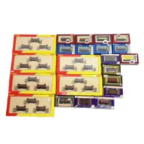 Quantity of boxed 00 gauge model railway wagons. All LMS colours. Hornby and Dapol.  (22)