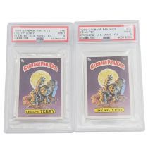 Garbage Pail Kids cards c1986 (2) Graded: Dead Ted #5a- PSA 9; Creepy Terry #5b- PSA 9.