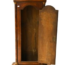 Early 19th Century oak 8 day two train Longcase clock with painted dial bearing the name Ja's Isa...