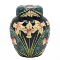 Moorcroft "Carousel" Ginger Jar with lid by Rachel Bishop, 1997. Limited edition of 1035. Height ...