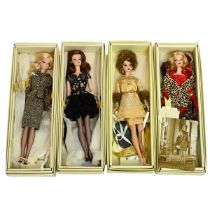 A collection of four Barbie Fashion Models Collection models to include "Tweed Indeed", "A Trace ...