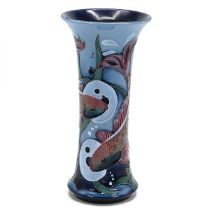 Moorcroft Blue Ebro vase by Rachel Bishop, 2009. Shape/Size: 159/10. Red Dot. Height 25.5cm. Diam...