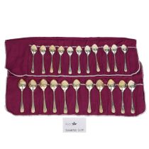 Canteen of silver cutlery by United Cutlers of Sheffield, hallmarked for 1995, comprising 12 sett...