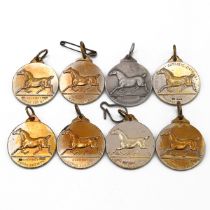 A collection of eight silver Hackney Horse Society medals, various dates, 393g.  J