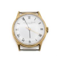 Gents International Watch Company Schafhausen automatic gold wristwatch. 34mm case with inscribed...