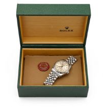 Gents Rolex Datejust watch with steel Oyster case, fluted bezel and Jubilee steel bracelet. Ref 1...