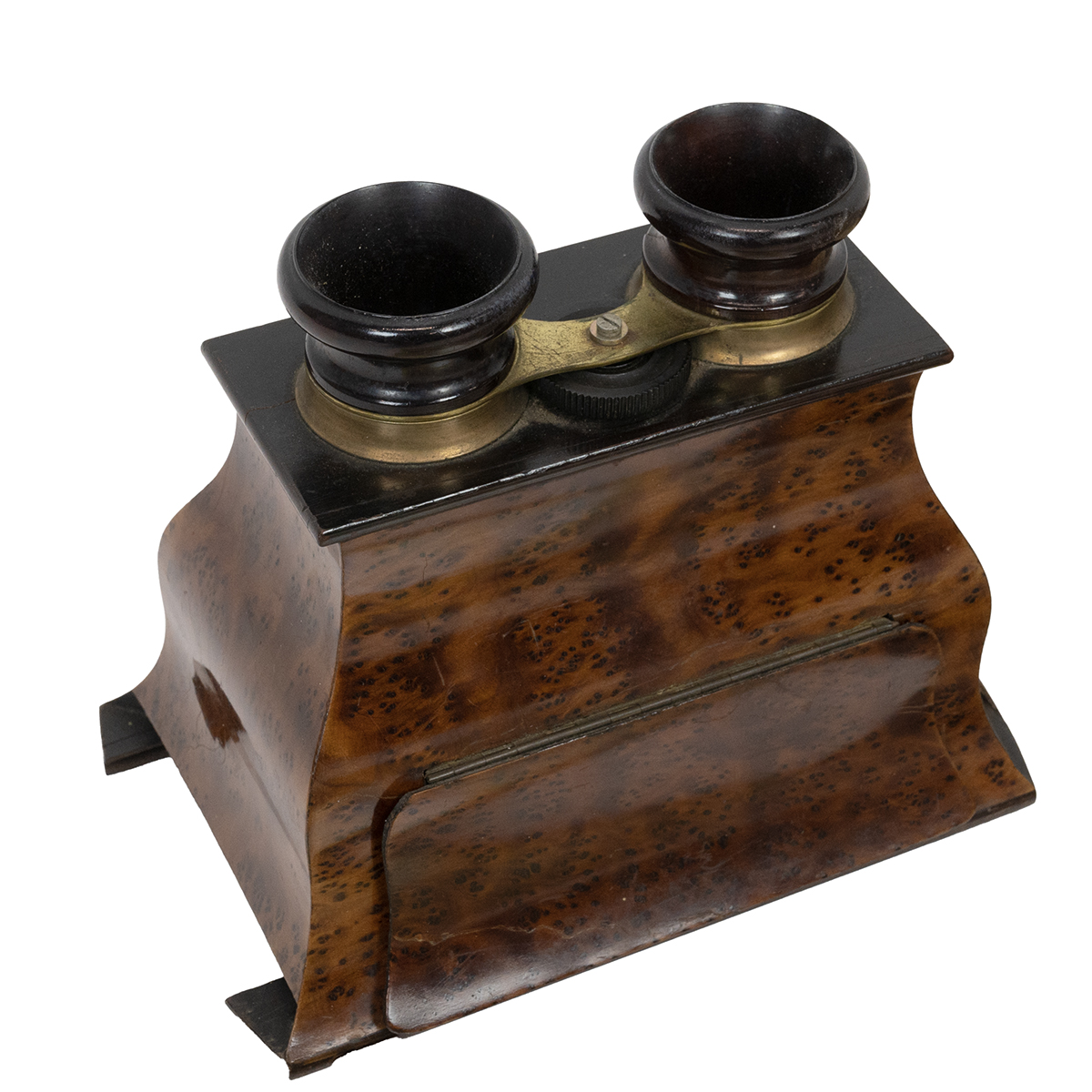Brewster pattern stereoscope with walnut finish, no maker mark. Together with a quantity of stere... - Image 2 of 4