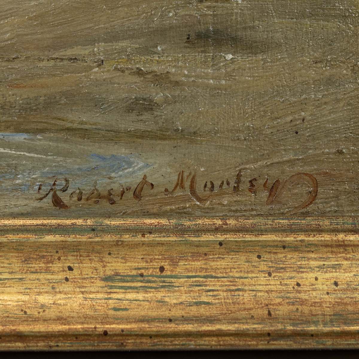 Robert Morley (1857-1941) - 'Caught Bathing', oil on board, signed 'Robert Morley' lower right, 2... - Image 2 of 3