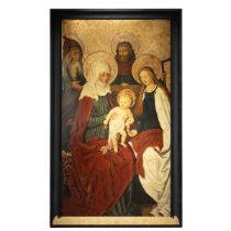 Manner of Italian 15th Century School, 20th Century - The Virgin and Child with St. Anne on a Ben...