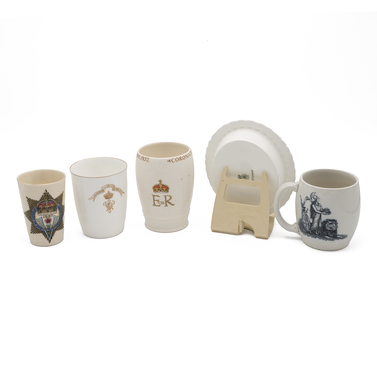 Collection of coronation ware ceramics to include: a WH Goss Queen Victoria Golden Jubilee beaker... - Image 2 of 4