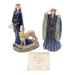 Royal Doulton limited edition figurines of Eleanor of Aquitaine HN3957 (416/5000)with CoA height ...