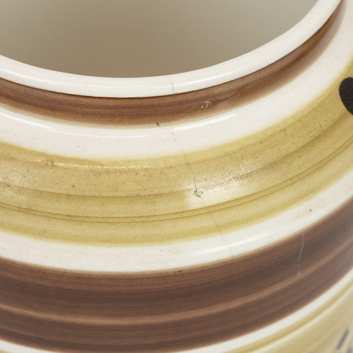 Toni Raymond Pottery - a collection of 6 storage jars with beechwood lids for coffee, tea, biscui... - Image 3 of 3