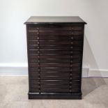 Contemporary 15 Drawer Collector's Cabinet. Solid oak body with oak drawers, knobs and ply bases....