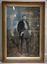 Victorian School, 19th Century - Portrait of Provost Samuel Leckie as he was presented to Queen V...