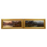 Aubrey Ramus (19th century) - A Pair of Highland Landscapes, oil on panel, each signed 'A. Ramus'...