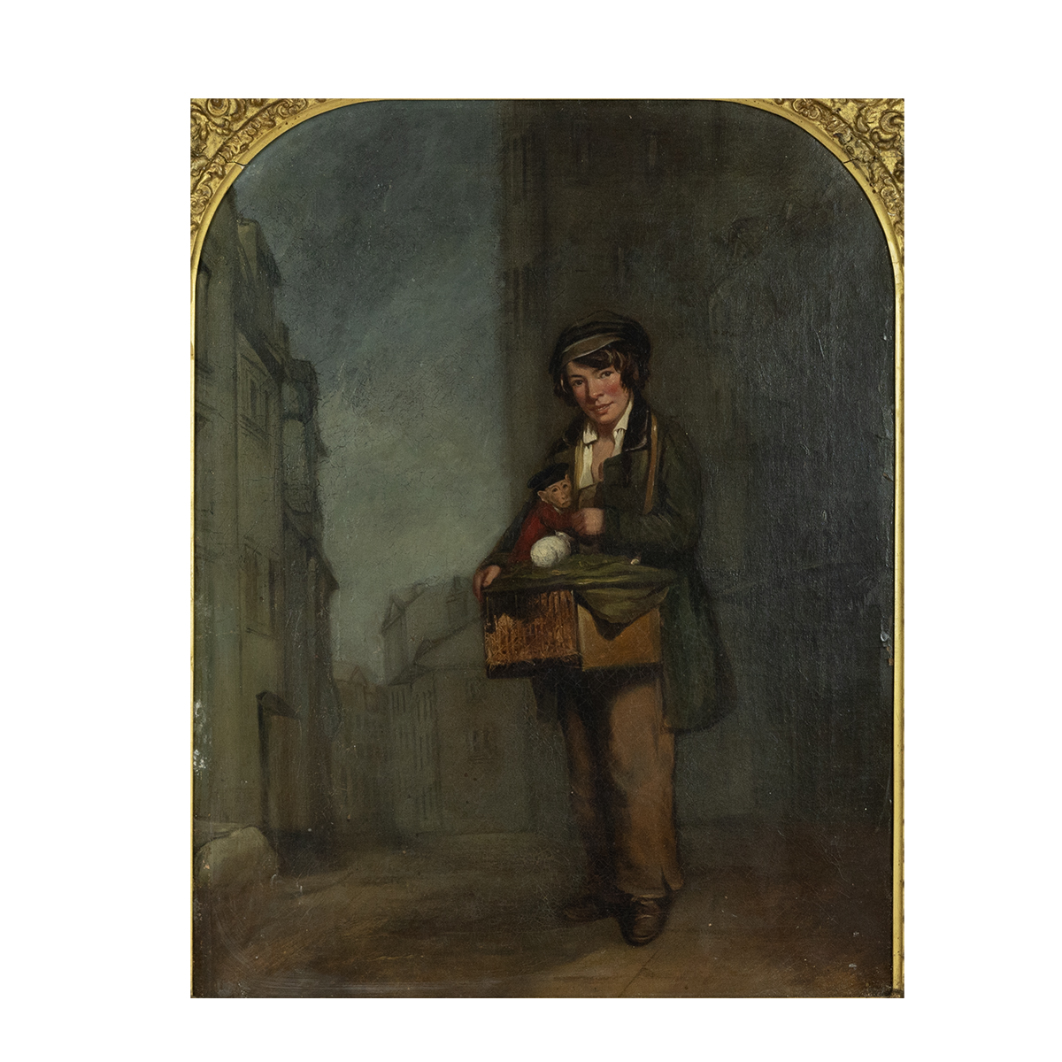 Dutch School, 19th Century - A young Street Entertainer, with his Monkey and Mouse, oil on canvas... - Image 2 of 4