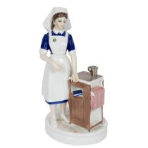 G.Czapski for Francesca Fine Bone China “Staff Nurse” figurine, limited edition, model 1090, comm...
