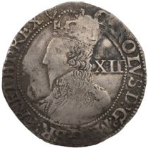1632-1633 King Charles I group D hammered silver Shilling (S 2789). Obverse: fourth bust, type 3....