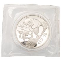 1983 People's Republic of China silver proof 10 Yuan coin sealed in original pack: first year of ...