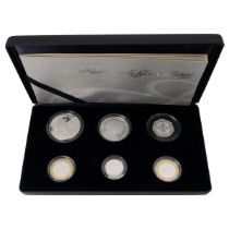 2007 Family Silver Collection silver proof 6-coin Royal Mint set in the original presentation box...