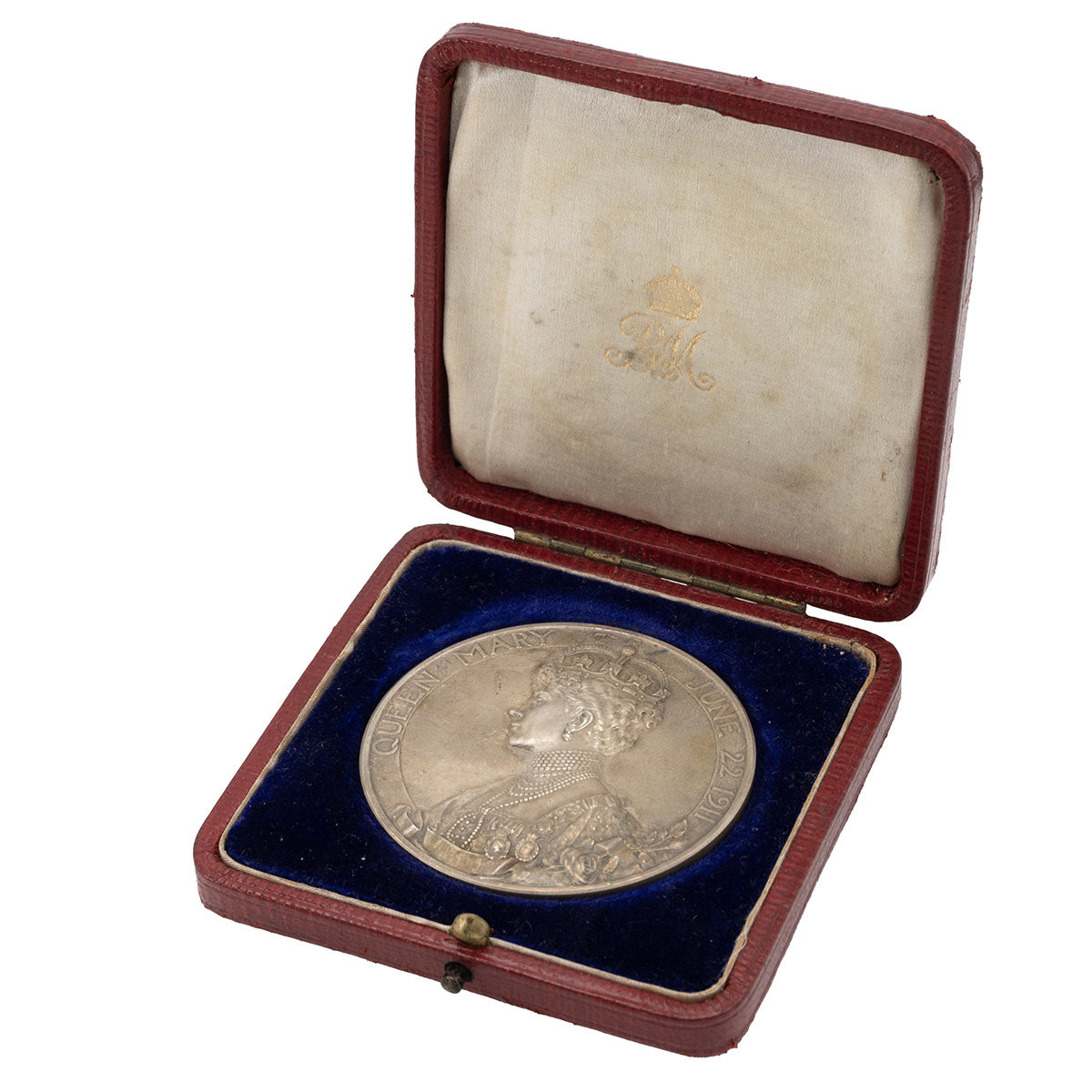 1911 King George V silver official Royal Mint matt silver Coronation medal (Eimer 1922a, BHM 4022... - Image 2 of 3
