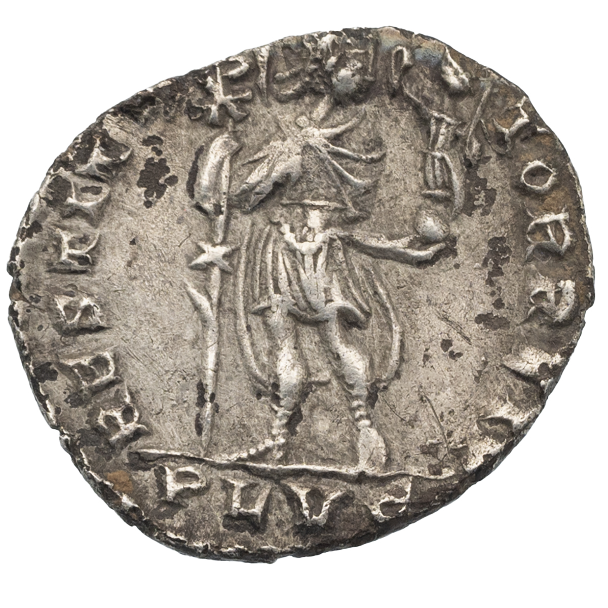 364-378 AD Valens silver AR Siliqua, Lugdunum (Lyon) mint (Sear 19662). Obverse: draped and cuira... - Image 2 of 2