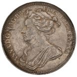 1702 Queen Anne official silver coronation medal by John Croker (Eimer 390, Wollaston 10). Obvers...