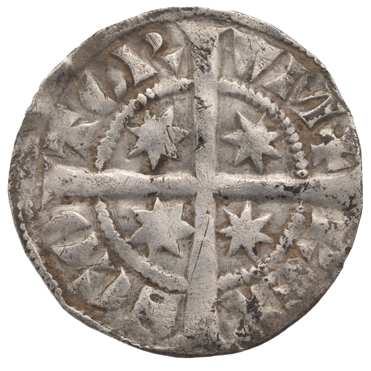 c1280-1286 Alexander III of Scotland, second coinage silver Penny, class E, closed stars, 28 poin... - Image 2 of 2