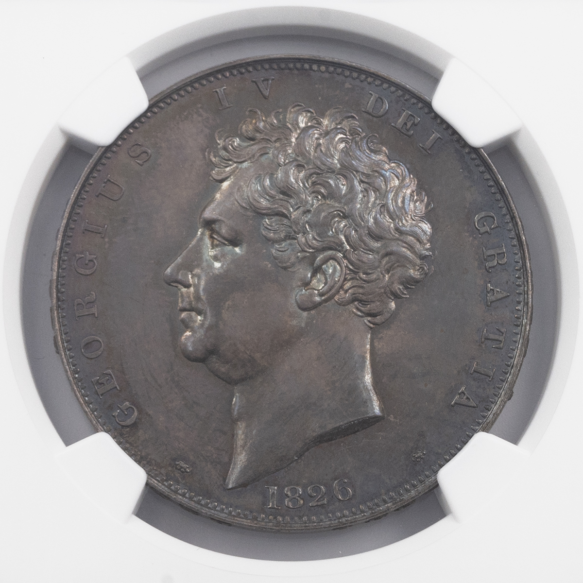 1826 proof Crown of King George IV, ex Norweb collection, graded PF 64 by NGC (S 3806, Bull 2336)... - Image 2 of 4
