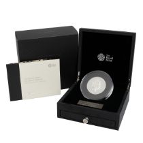 2017 Lion of England Queen's Beasts 10oz silver proof Royal Mint coin in original box. Obverse: J...