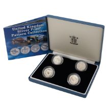 2003 Bridges Pattern silver proof £1 set from The Royal Mint in the original issue box. Includes ...
