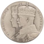 1935 King George V Silver Jubilee official matte silver medal in the Royal Mint box of issue (BHM...