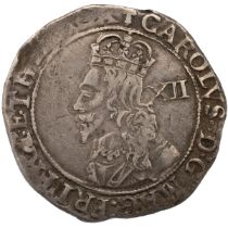 1646-1648 Charles I Tower under Parliament, group G silver Shilling with sceptre mintmark (S 2803...