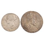 Two (2) small silver official medals from The Royal Mint, issued around 1900. Includes (1) 1897 Q...