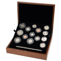 2022 premium proof Royal Mint 13-coin set in the original wooden presentation box. Includes 2022 ...