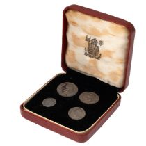 1952 King George VI final issue Maundy Money silver four-coin set in box (ESC 2569, Bull 4323). I...