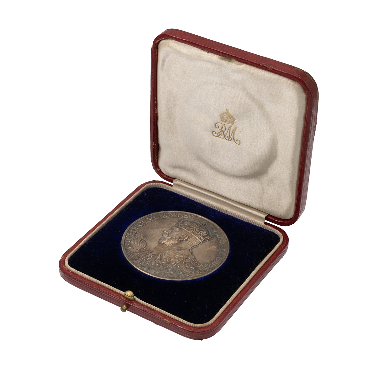 1911 King George V and Queen Mary large silver official medal in the original box (Eimer 1922, BH... - Image 3 of 4