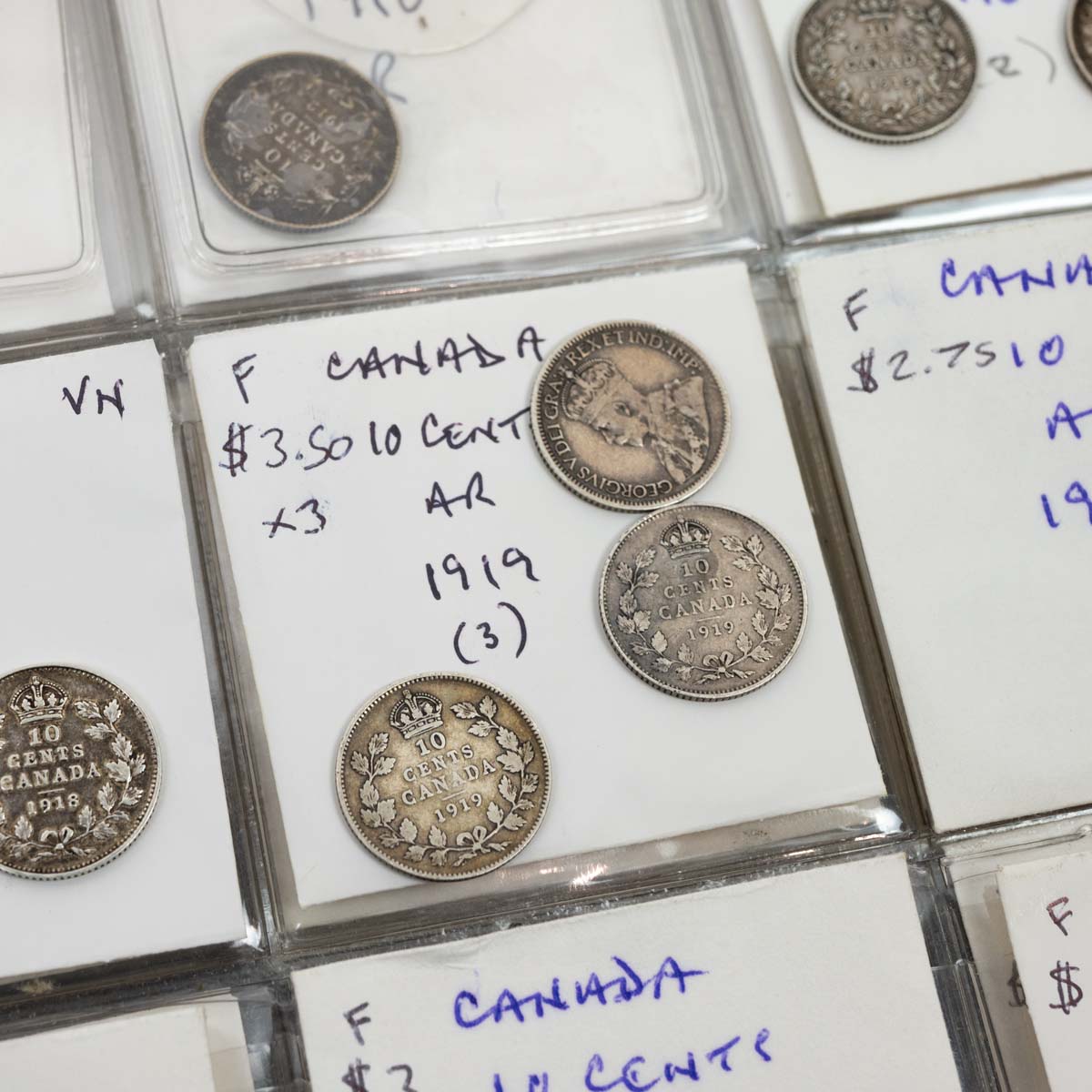 Large coin album containing Canadian coins and tokens in silver and base metal. Includes coinage ... - Image 5 of 5