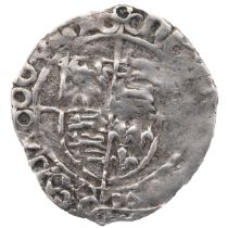 1488-c1490 Irish Henry VII Three Crowns issue hammered silver Dublin Half Groat (S 6444). Obverse...