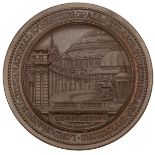 1874 London International Exhibition bronze medal in contemporary box (Eimer 1633, BHM 2992). Obv...