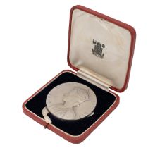 1937 King George VI official Royal Mint large matt silver coronation medal (Eimer 2046a, BHM 4314...