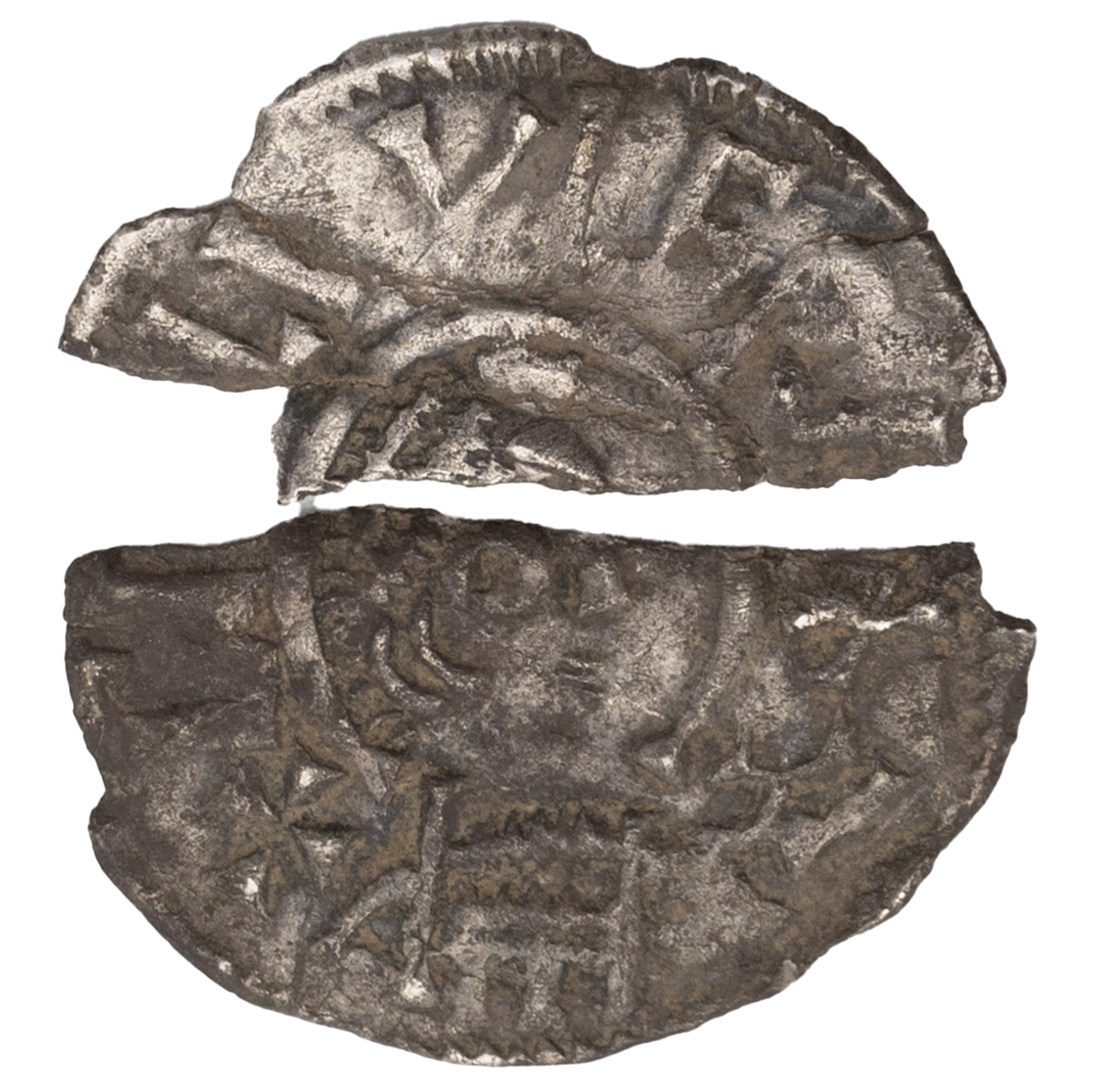 821-823 Ceolwulf I Rochester Penny, broken, struck by Eahlstan, excessively rare (S 924-926, Nais... - Image 2 of 2