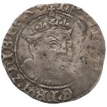 1547-1551 King Edward VI posthumous Henry VIII issue, Bristol, TC mintmark (S 2407). Obverse: bea...